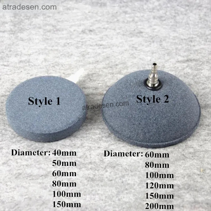 Premium High-Temperature Sintered Aquarium Air Stone - Reusable Oxygen Diffuser Disc & Dome