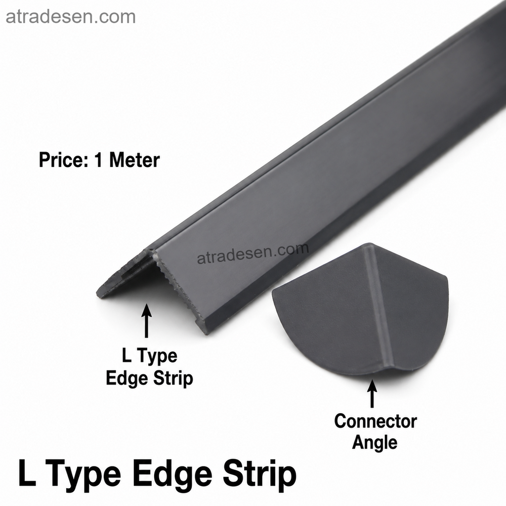 Premium L-Shape Aquarium Glass Edge Trim (27x27mm) | 90° Corner Protector Strip & Connector | DIY Tank Framing