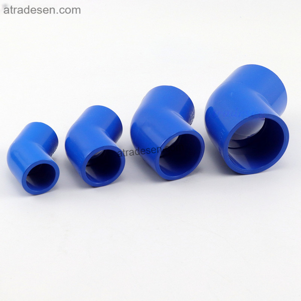 Premium Lesso Blue UPVC 45° Elbow Joint (20-63mm) | Aquarium Plumbing Slip Fitting | Low Flow Resistance Connector