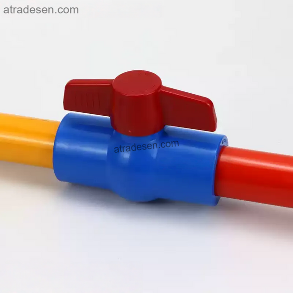 Premium Lesso Blue UPVC Ball Valve (20-63mm)  Full Shut-Off Aquarium Flow Control  Rigid Pipe Plumbing