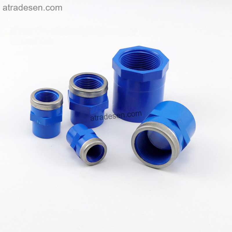 Premium Lesso Blue UPVC Female Thread Adapter (20-63mm) | Metal Reinforced FPT to Slip Socket | Aquarium Plumbing