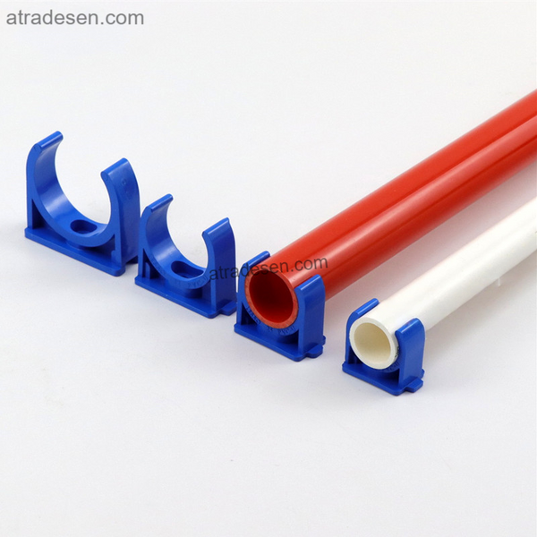 Premium Lesso Blue UPVC Pipe Clip (20-50mm) | Rigid Pipe Holder Bracket | Aquarium Plumbing Organizer & Dampener
