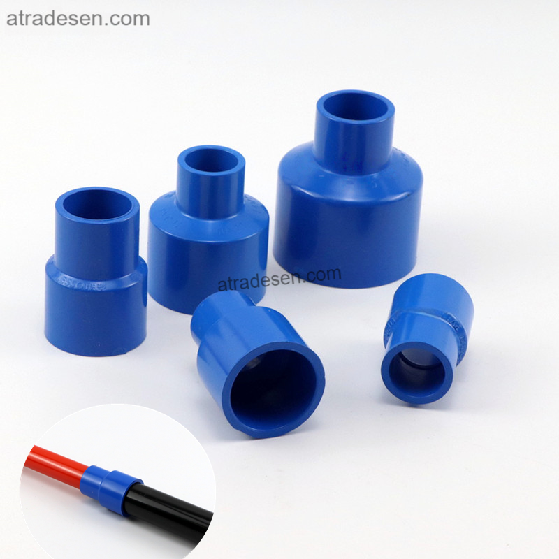 Premium Lesso Blue UPVC Reducing Coupling (20-63mm) | Aquarium Plumbing Reducer Fitting | Pipe-to-Pipe Connector