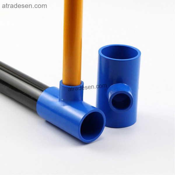 Premium Lesso Blue UPVC Reducing Tee (20-63mm) | 3-Way Aquarium Plumbing Splitter | Pipe Size Adapter Joint