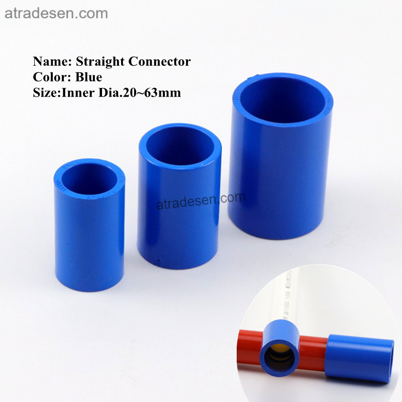 Premium Lesso Blue UPVC Straight Connector (20-63mm) | Aquarium Plumbing Slip Coupling | Pipe Extension Joint