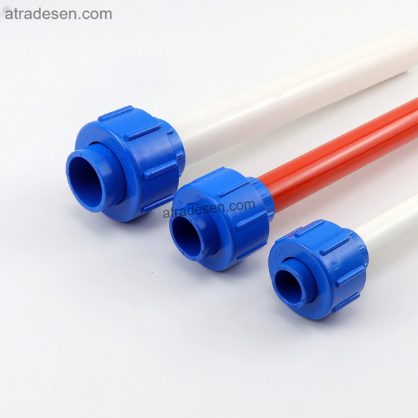 Premium Lesso Blue UPVC Union Connector (20-63mm) | Quick-Release Aquarium Plumbing Slip Fitting | Pipe Disconnect Joint