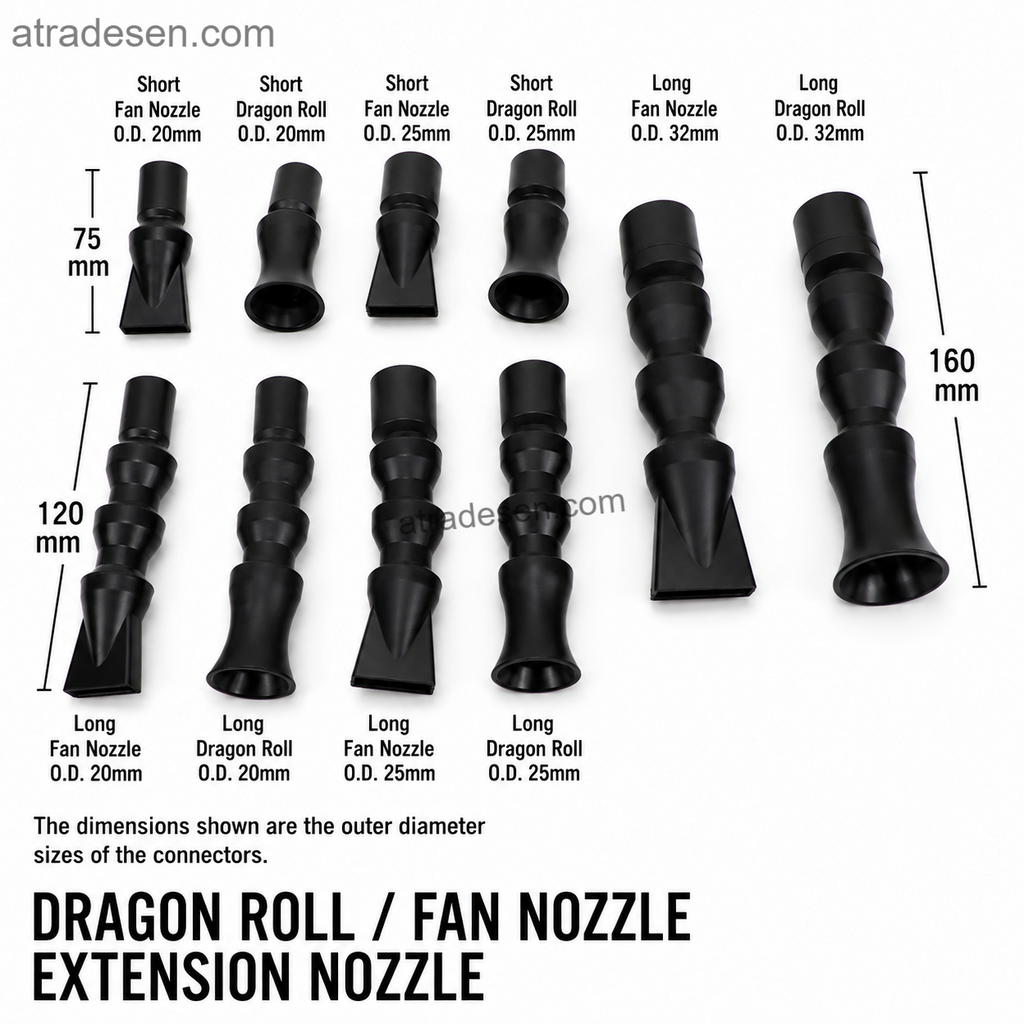 Premium Modular Aquarium Return Nozzle (20-32mm) | 360° Adjustable Fan & Dragon Roll Flow Director | Loc-Line Style
