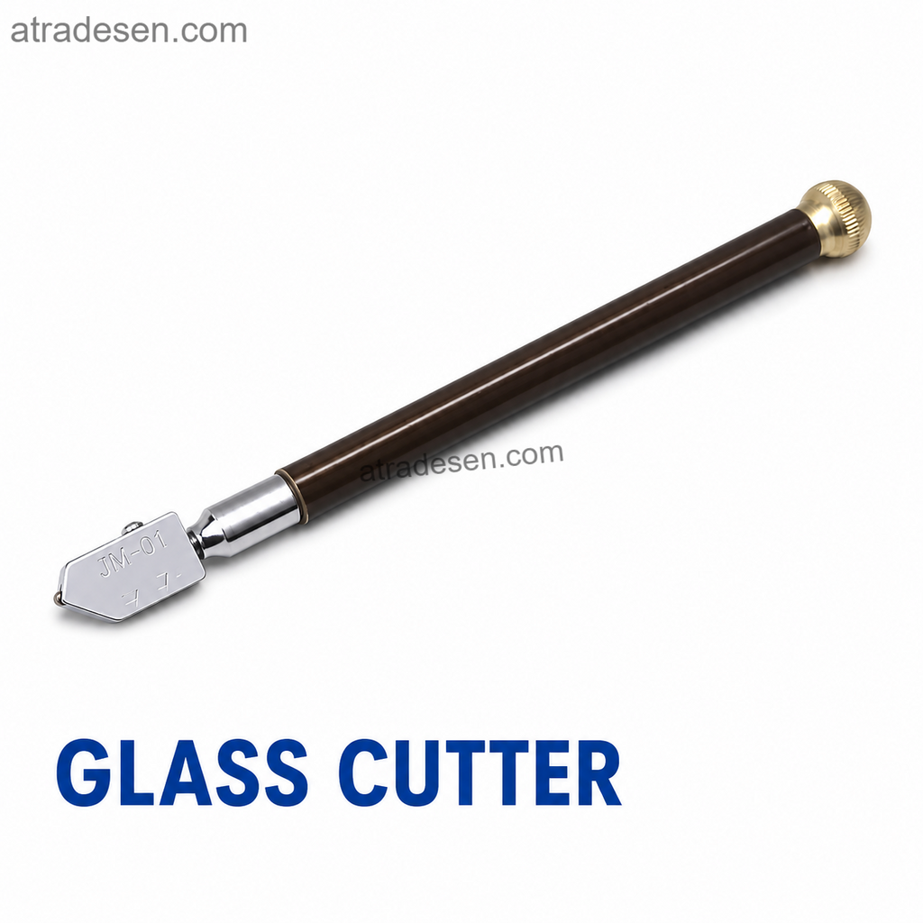 Premium Oil-Feed Carbide Glass Cutter (2-15mm) | Metal Handle Diamond Scoring Tool | DIY Aquarium Tank & Tile Cutting