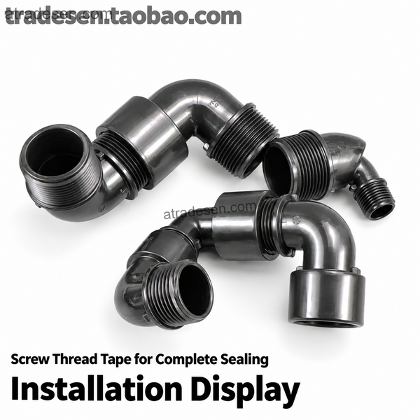 Premium PP Threaded 90° Elbow Connector (1/2