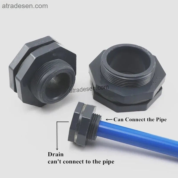 Premium PVC Aquarium Bulkhead Fitting (1/2