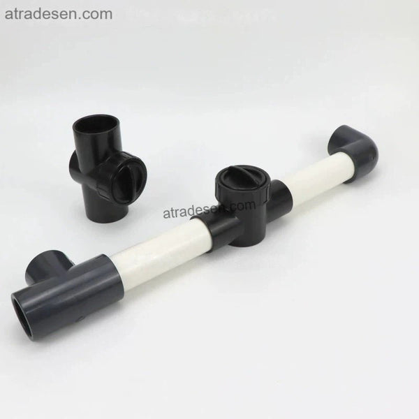 Premium PVC Aquarium Flow Control Valve (20-40mm) | Noise Reducing Throttle Valve | Micro-Adjust (Non-Shutoff)