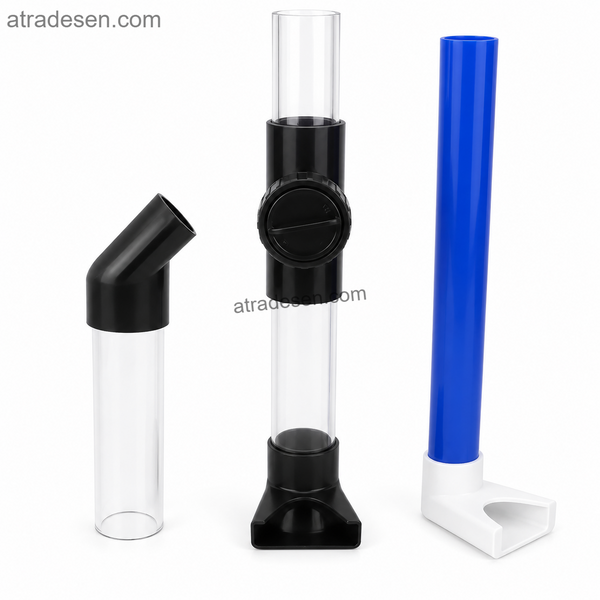 Premium PVC Overhead Filter Return Duckbill Nozzle (32-40mm) | Large Trickle Drip Box Water Outlet | Noise Reducer