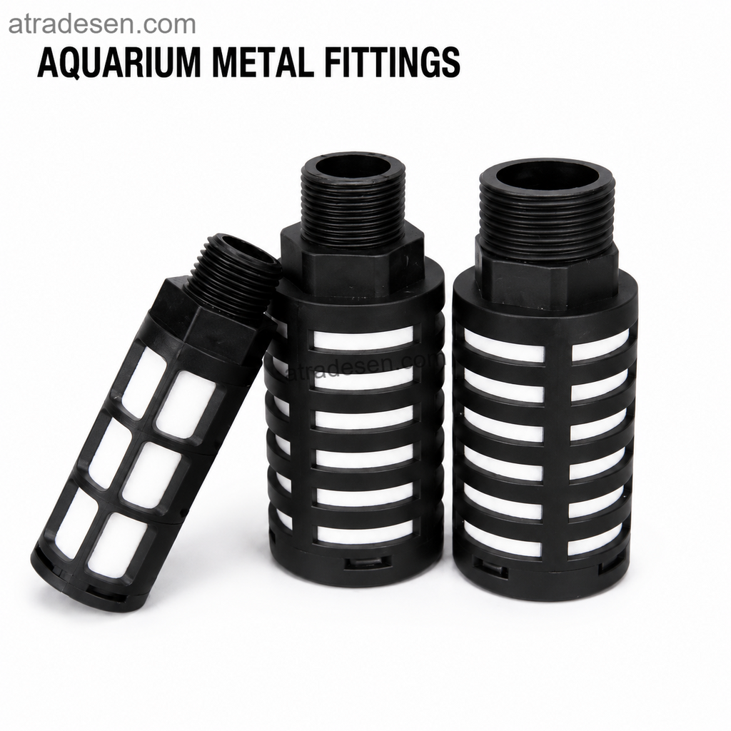 Premium Plastic Air & Fluid Silencer Muffler (1/8" - 1" MPT) | Noise Reducer & Impact Diffuser | Aquarium Plumbing