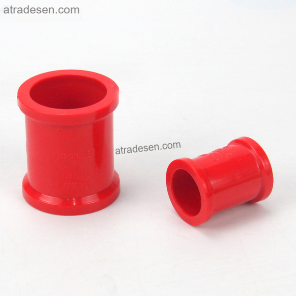 Premium Red UPVC Straight Connector (20-32mm) | Aquarium Plumbing Slip Coupling | Color-Coded Pipe Extension Joint