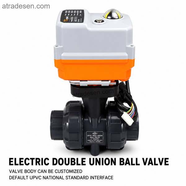 Premium S.H Electric UPVC True Union Ball Valve (20-63mm) | Motorized Auto/Manual Flow Control | 220V Aquarium Automation