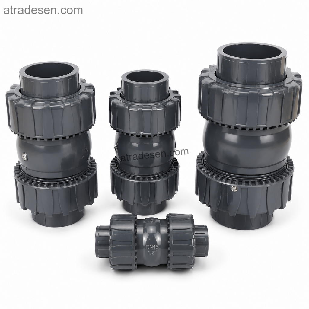Heavy-Duty S.H UPVC Ball Check Valve (75-110mm) | 150 PSI Industrial Vertical Non-Return Valve | Chemical Resistant
