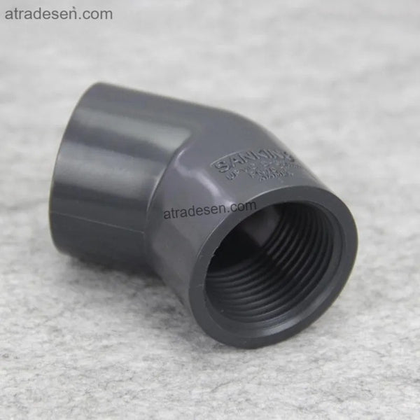 Premium SANKING UPVC 45-Degree Female Elbow - Space-Saving Slip x FPT Fitting (1/2