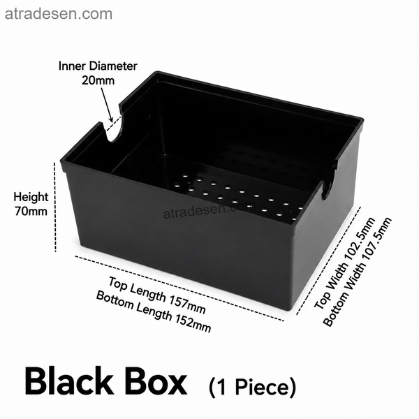 Premium Small Aquarium Trickle Filter Drip Box (155x115x70mm) | Stackable Dry-Wet Overhead Sump | DIY Bio-Filtration