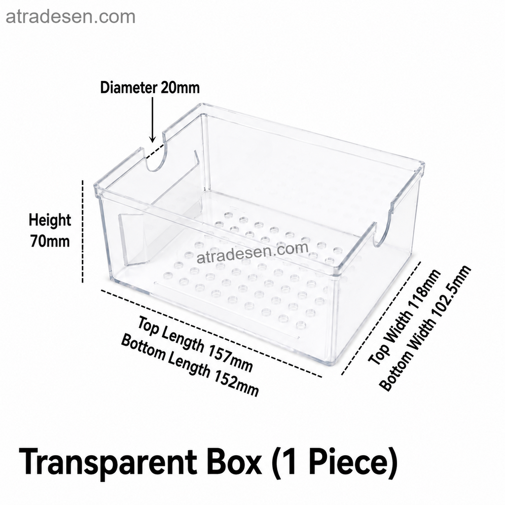 Premium Small Aquarium Trickle Filter Drip Box (155x115x70mm) | Stackable Dry-Wet Overhead Sump | DIY Bio-Filtration