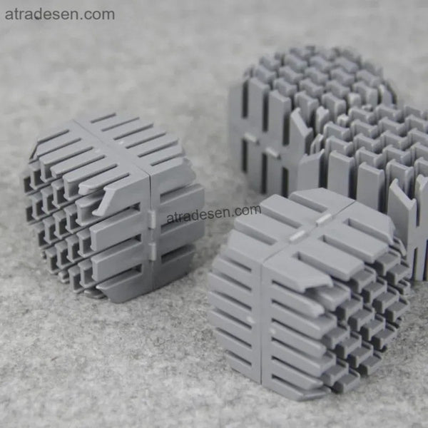 Premium Square Bio-Balls with Internal Sponge (35mm) | H-Type Flow Channel Bio-Brick Media | For Trickle Filters & Sumps