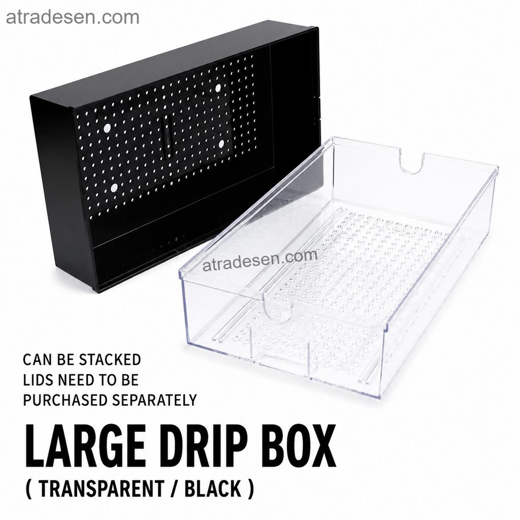 Premium Stackable Aquarium Trickle Filter Drip Box | Dry-Wet Separation Overhead Sump System | DIY Bio-Filtration