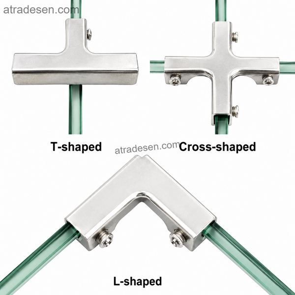 Premium Stainless Steel Aquarium Glass Corner Protector (5-12mm) | Rimless Tank Reinforcement Bracket | L & T Type Clamp