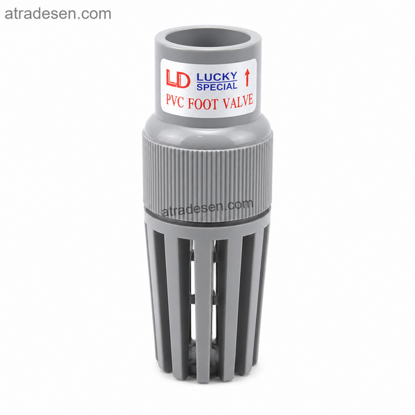 Premium UPVC Foot Valve with Strainer | Water Pump Intake Check Valve & Debris Guard | Aquarium & Pond Plumbing