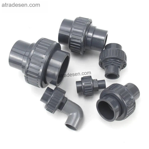 Premium UPVC Spigot x Slip Pipe Union - Space-Saving Quick Disconnect Fitting (20mm to 63mm)