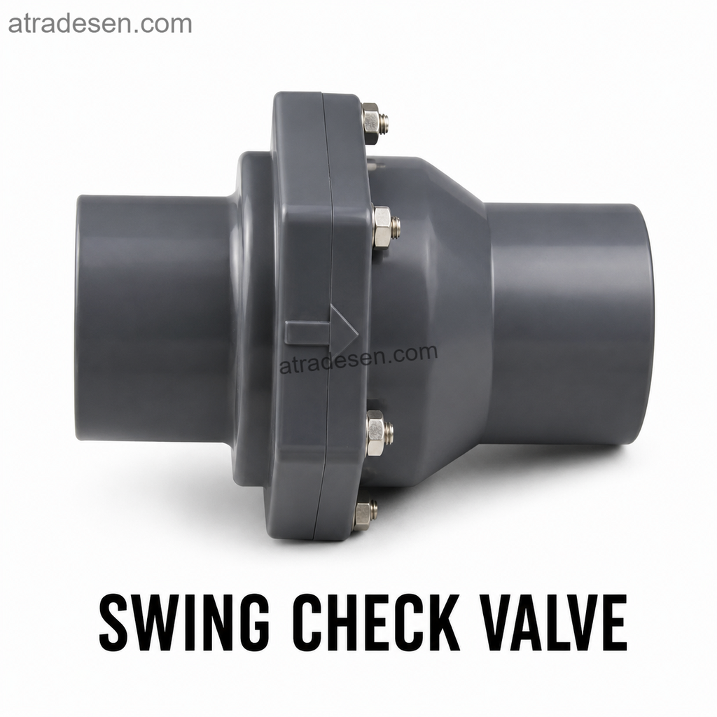 Premium UPVC Swing Check Valve (25-75mm) | Horizontal & Vertical Flapper Non-Return Valve | Aquarium Anti-Siphon