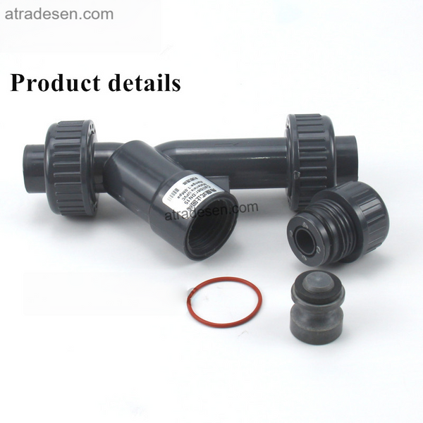Premium UPVC Y-Type Angle Seat Check Valve (20-90mm) | Low Flow Resistance Non-Return Valve | Horizontal & Vertical Mount