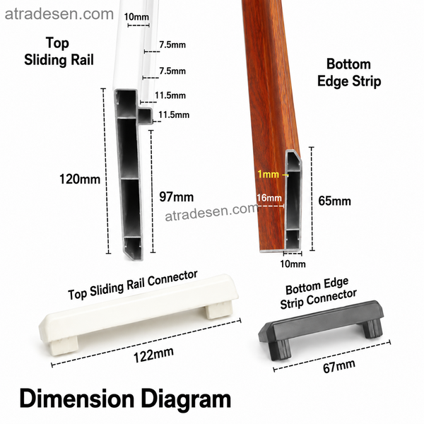 Premium Ultra-Wide Aluminum Aquarium Edge Trim & Sliding Track | Free Custom 45° Miter Cut | DIY Tank Frame