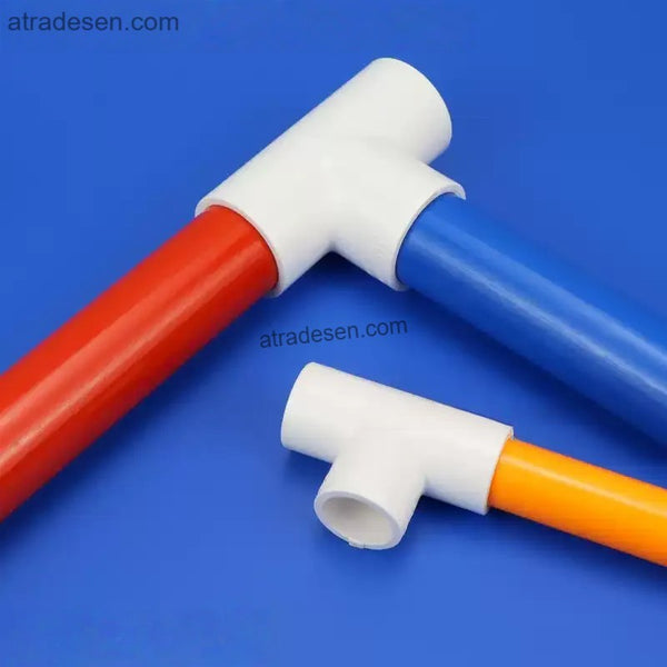 Premium White PVC Equal Tee (20mm-63mm) - Lesso 3-Way Pipe Fitting