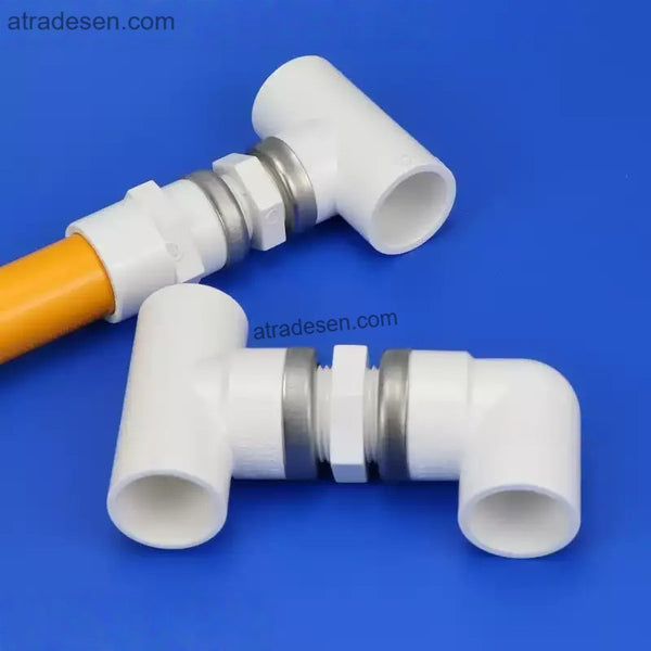Premium White PVC Hex Nipple (1/2