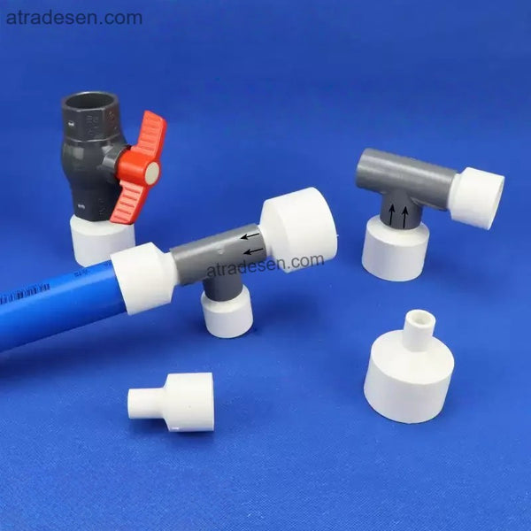 Premium White PVC Reducing Coupling (25mm-63mm) - Lesso Pipe Reducer Fitting