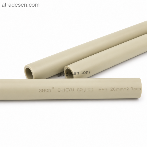 S.H PPH Chemical-Grade Rigid Pipe | S5 1.25MPa Hot-Melt Socket Fusion Anti-Corrosion Water Supply Tubing (20mm - 110mm)