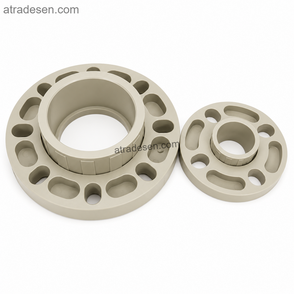 S.H PPH Socket Fusion Van Stone Flange with Gasket | PP S5 1.25MPa Chemical-Grade Loose Flange Joint (20mm - 225mm)