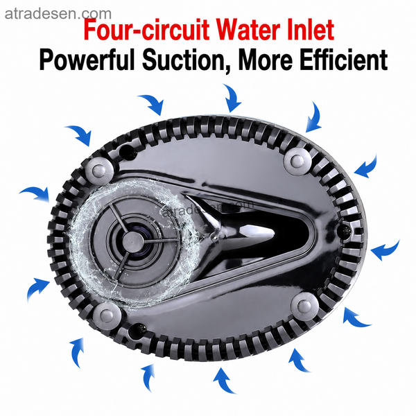 SUNSUN Ultra-Low 5mm Bottom Suction Water Pump (15W-80W) | Anti-Dry Burn Submersible Pump for Turtle Tanks & Sumps