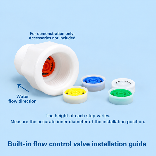 Water Saving Faucet Flow Restrictor & Non-Return Check Valve Series | 1/2