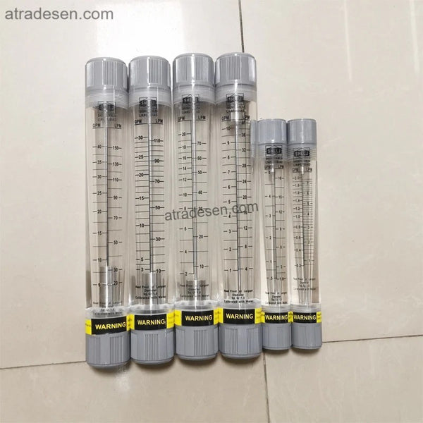 LZM-G Inline Liquid Flow Meter - Threaded Tube Water Rotameter (LPM & GPM Dual Scale)