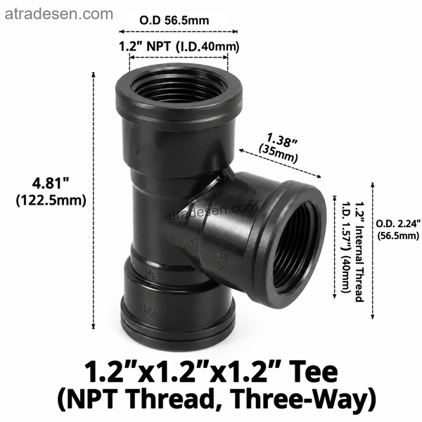 Heavy-Duty PP Reducing Bushing & Nipple (1-1/4