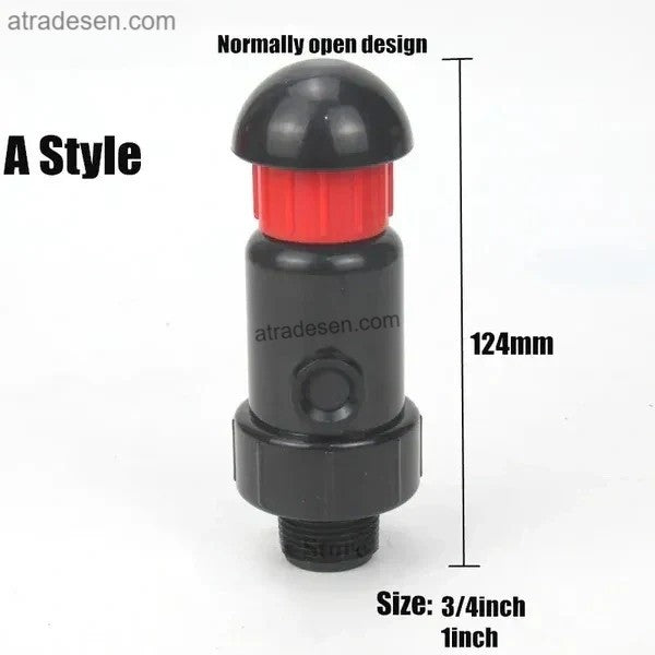 Automatic Plastic Air Release Valve for Irrigation - Kinetic Air Vent & Vacuum Breaker