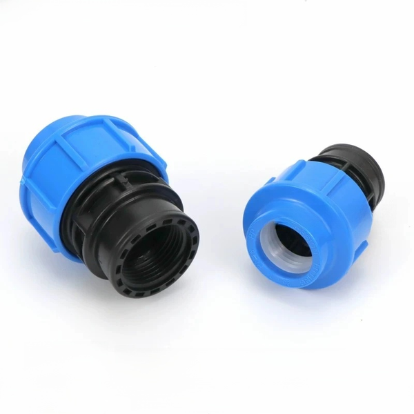 Premium PP Compression Female Thread Adapter - Push-Fit to BSP Straight Coupling