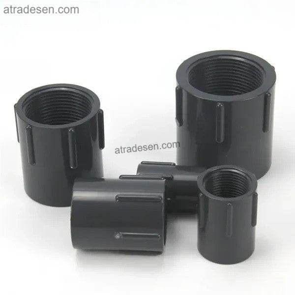 Premium Dark Grey UPVC Female Threaded Adaptor (20mm-75mm) - Chemical Grade Slip x FPT