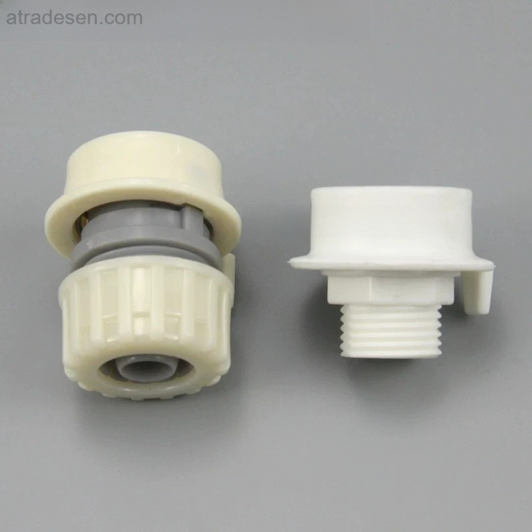 Premium Washing Machine Faucet Quick Connect Adapter - Snap-On to Hose & Thread