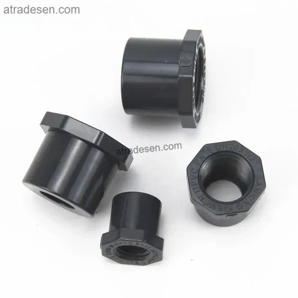 Premium SANKING UPVC ANSI SCH80 Female Threaded Bushing - Flush Spigot to FPT Reducer Fitting (20mm to 75mm)