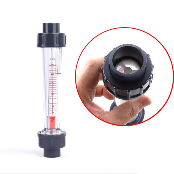 LZS Series Plastic Tube Rotameter - Shatterproof Inline Liquid Water Flow Meter
