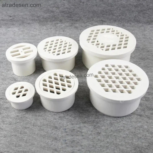 Premium White PVC Floor Drain Strainer Grate (50mm) - Lesso Drainage Cover