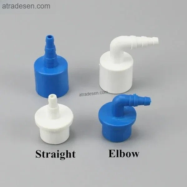 Premium PVC Aquarium Aeration Pipe to Airline Adapter - Oxygen Tubing Connector