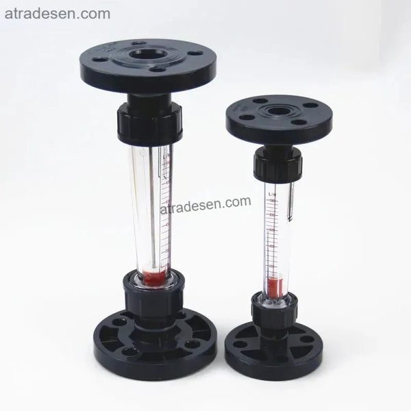 Industrial Flange Type Plastic Tube Rotameter - LZS Series Water Flow Meter (AS & SS304)