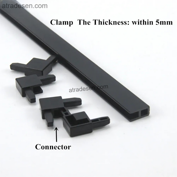 Premium Aquarium Glass Cover Edge Trim (1 Meter) - 5mm DIY Sliding Lid Frame Profile